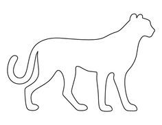 Featured image of post Cheetah Outline Printable