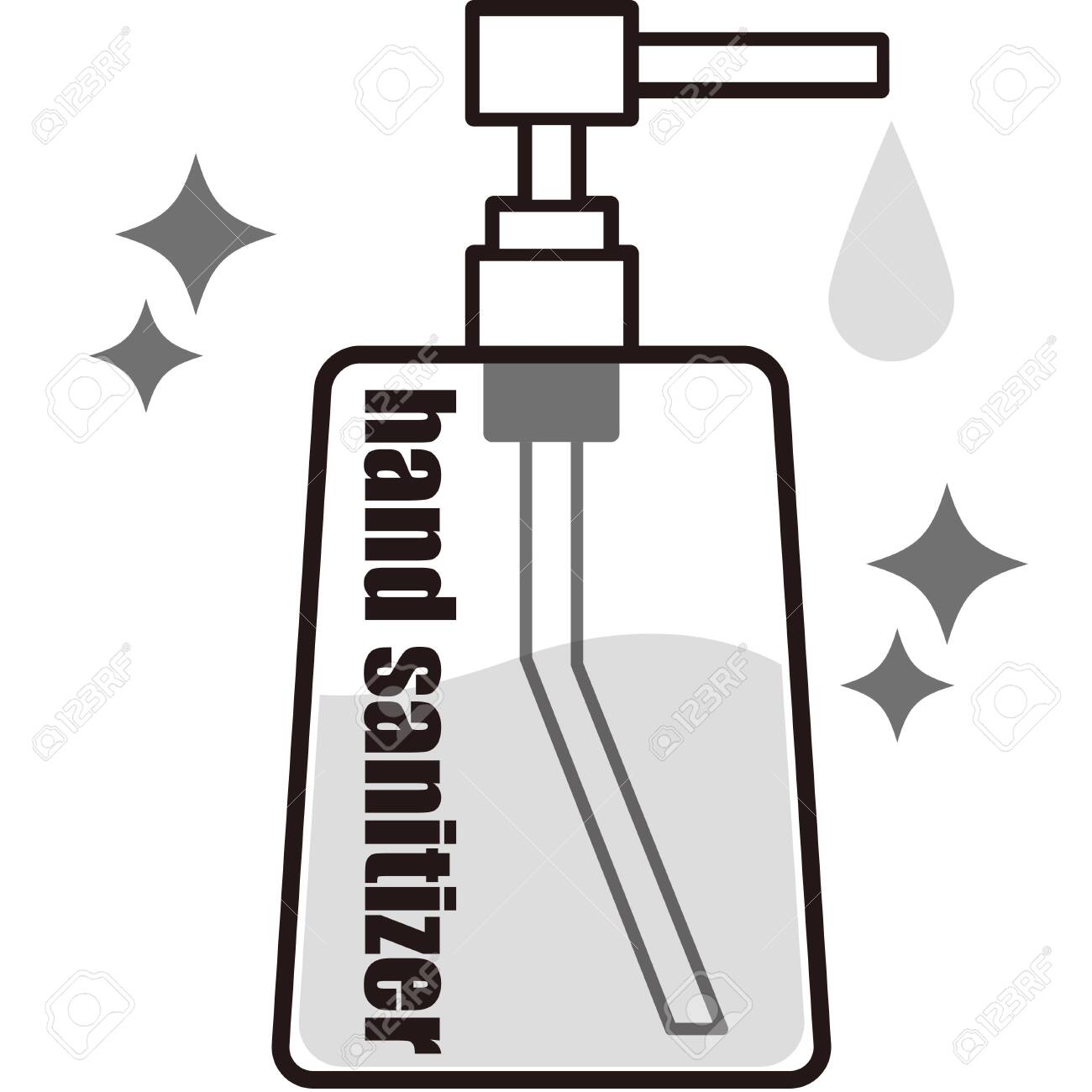 Featured image of post Hand Sanitiser Clipart Black And White