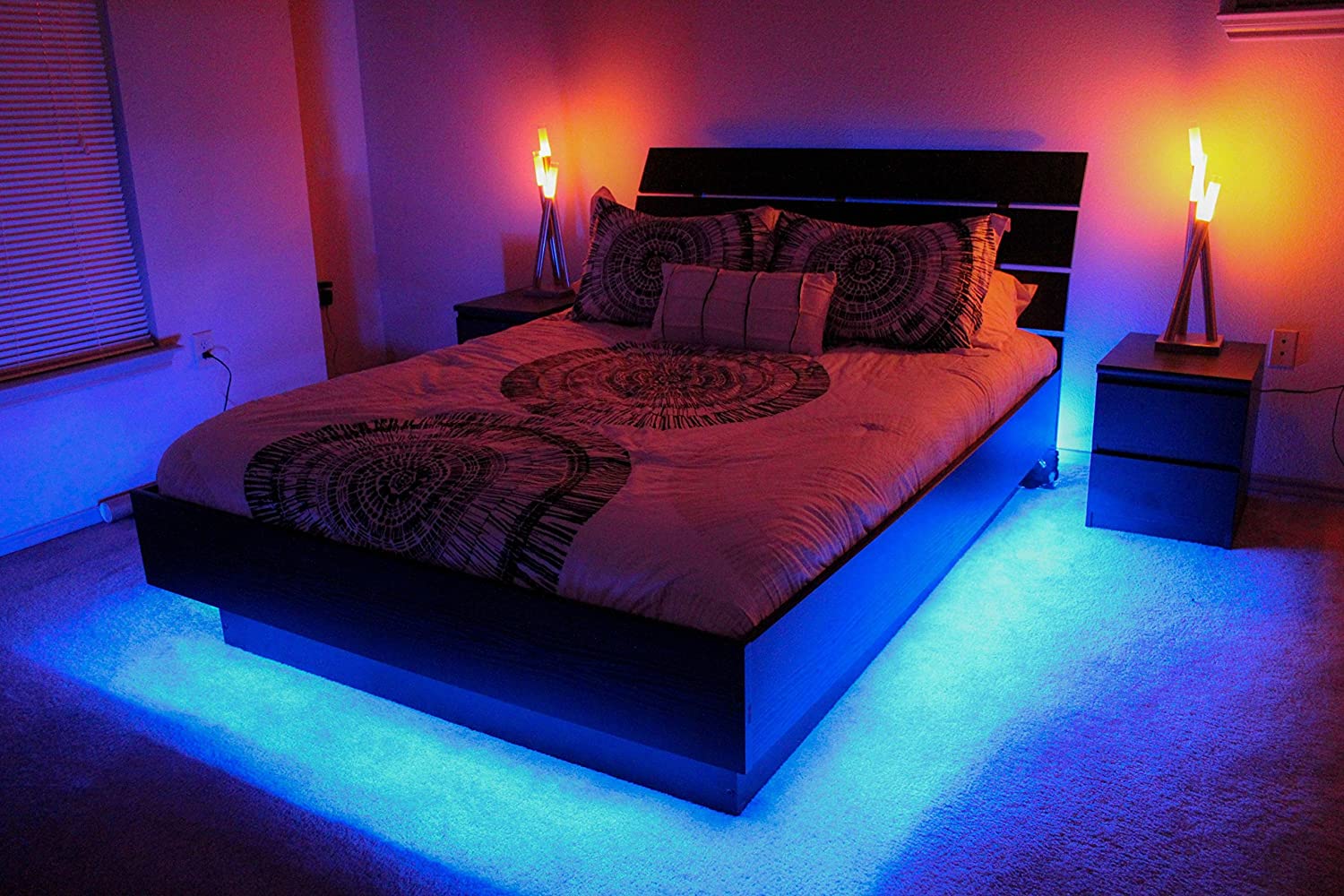 Featured image of post Led Lights On Bed Frame