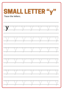 Featured image of post Lowercase Y Tracing Worksheet