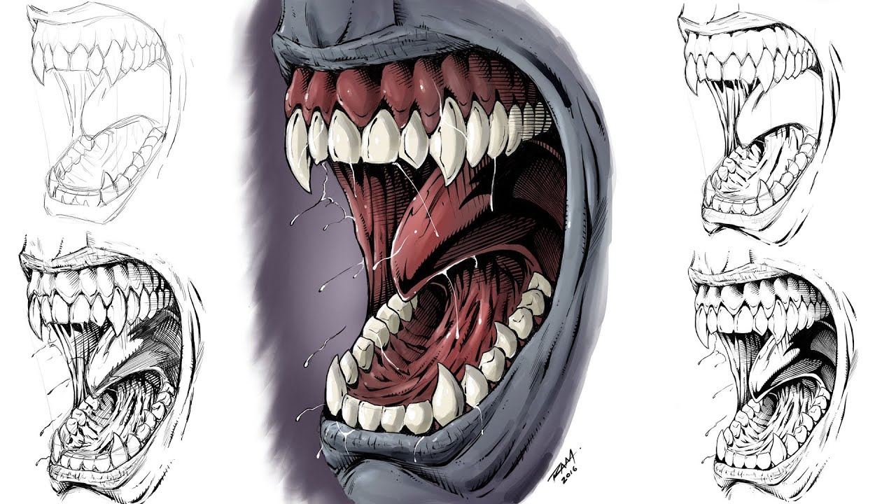 Featured image of post Sharp Monster Teeth Drawing